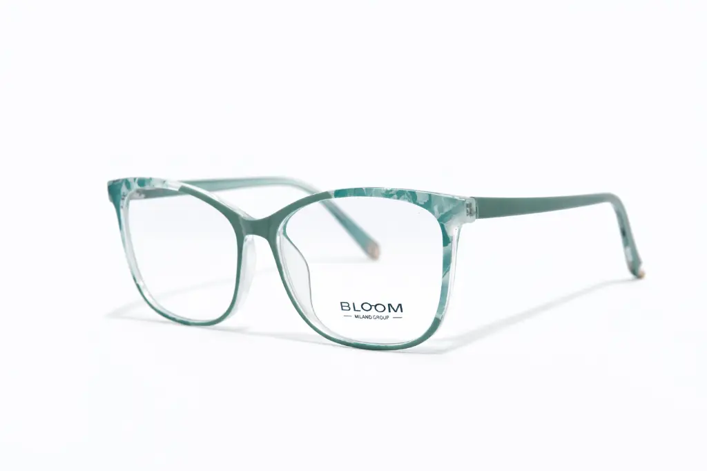 Monture Bloom ovale verte en acétate – Opticien Dakar VDN.webp