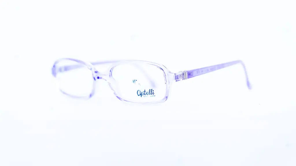 Monture Optelli violet transparent – design rectangulaire.webp