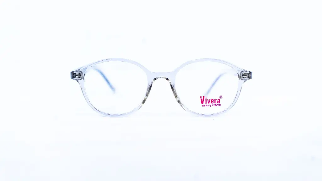 Lunette de vue fille Vivera beige transparent – vue de face | luxe optique dakar.webp