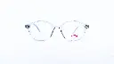 Lunette de vue fille Vivera beige transparent – vue de face | luxe optique dakar.webp