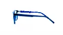 Vue latérale des lunettes Vivera homme bleues – boutique Luxe Optique.webp