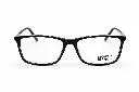 Lunette de vue homme noire Mont Blanc – vue de face _ opticien Dakar.webp