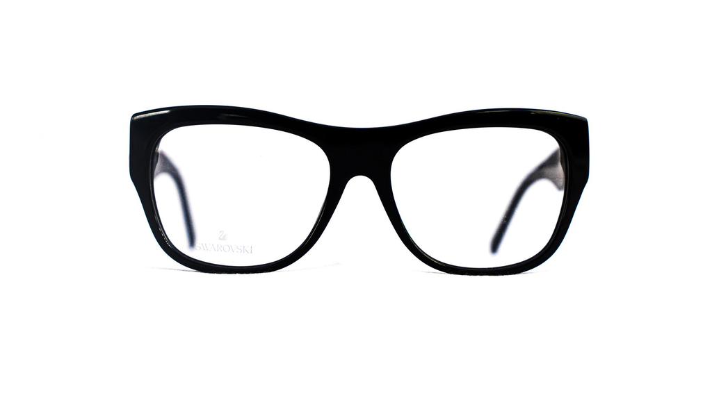 Lunette Swarovski cerclée noire – vue de face