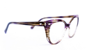Lunette papillon Swarovski violette – LUXE OPTIQUE Fann