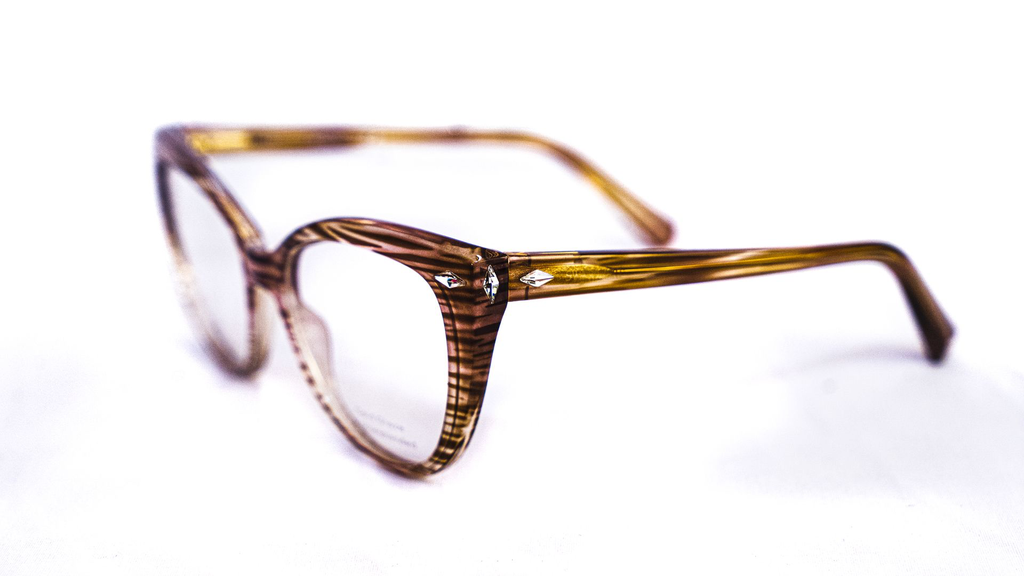 Monture Swarovski acétate femme – Élégance papillon