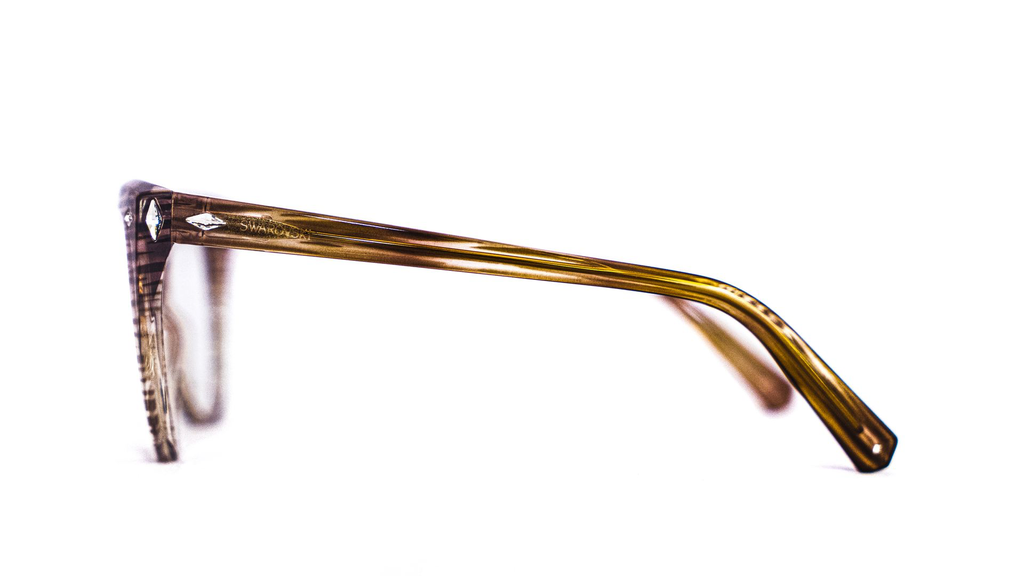 Lunette Swarovski femme forme papillon – vue de profil