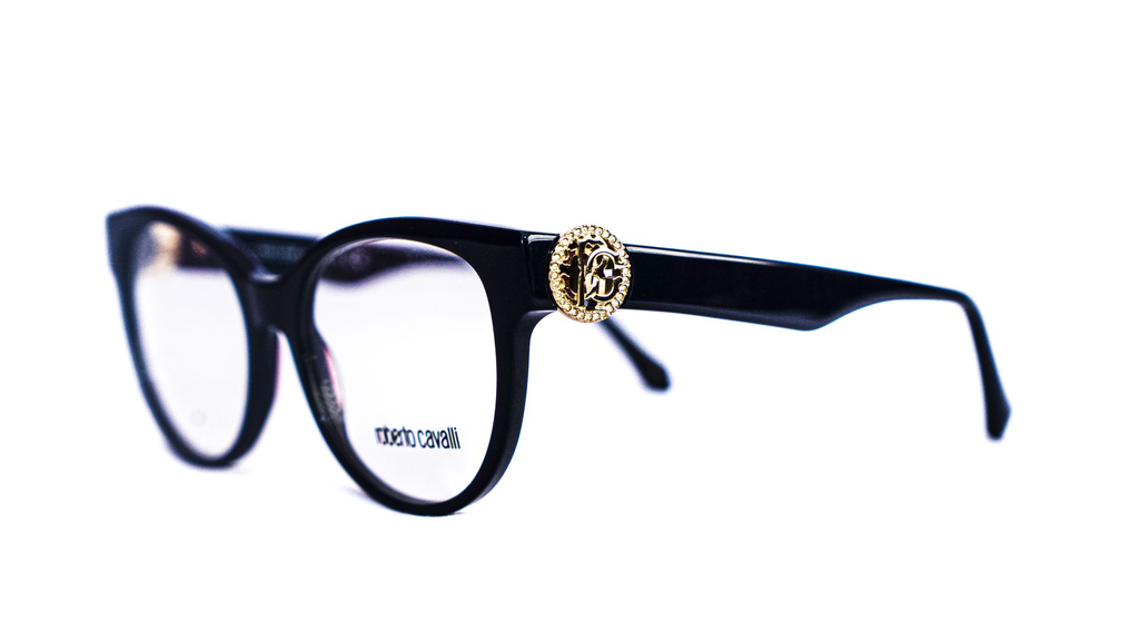 Roberto Cavalli monture optique bleu – vue de profil