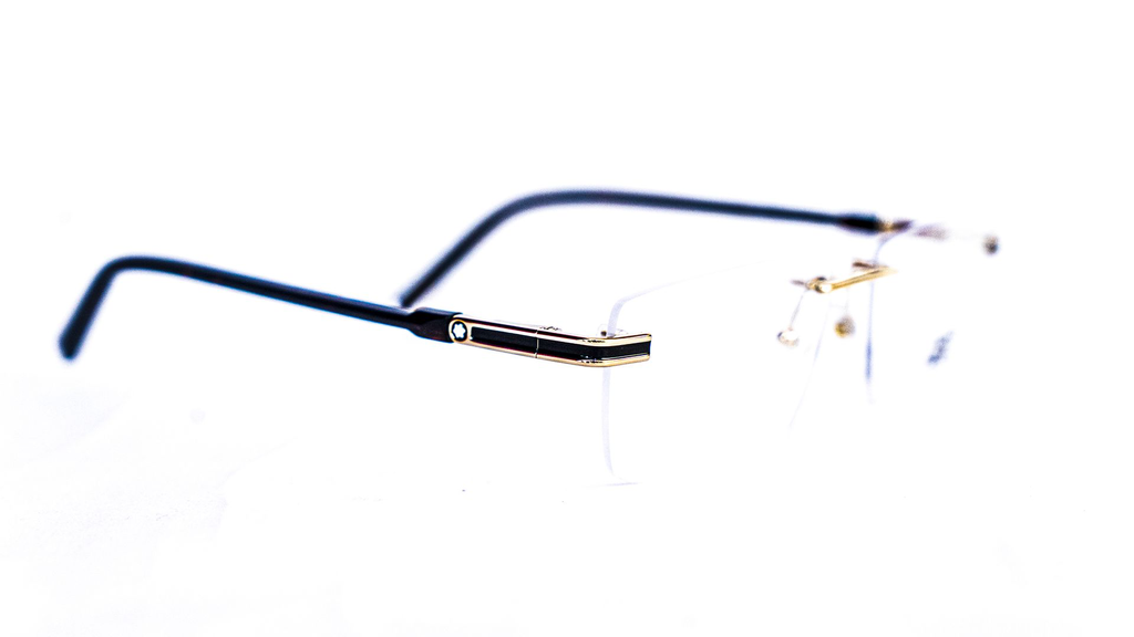 Vue profile lunette Mont Blanc homme – Luxe Optique