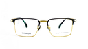 Lunette Titanium homme dorée et noire – Luxe Optique Dakar