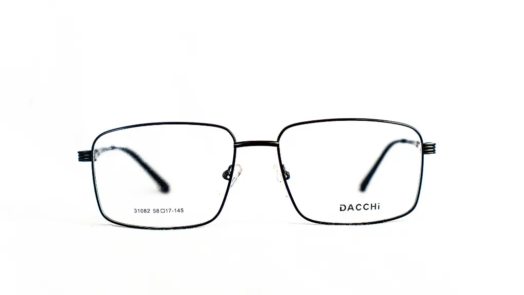 Lunette Dacchi noire pour homme – Vue de face
