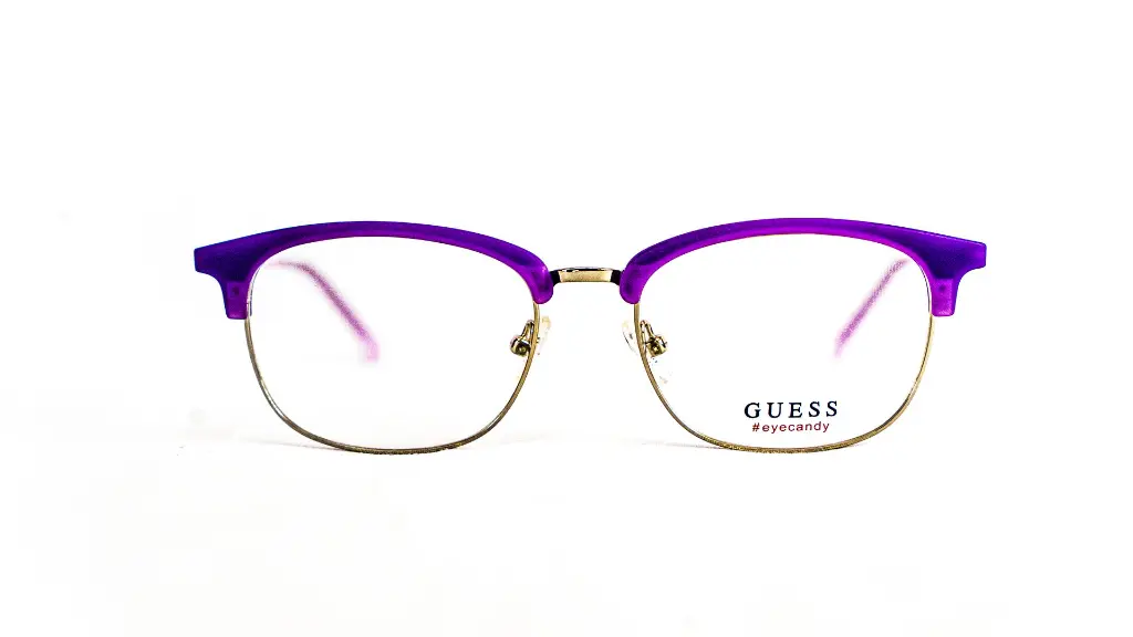 Lunette Guess violette pour femme – Vue de face