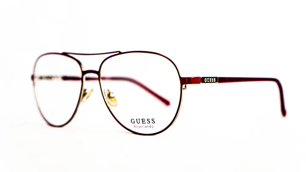 Lunette Guess homme – Monture aviateur rouge