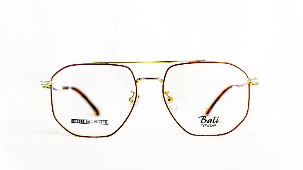 Vue de face lunette Bali marron