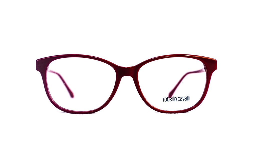 Lunette Roberto Cavalli cerclée rouge – Vue de face