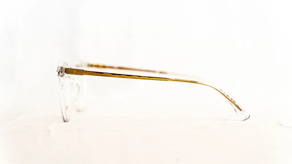 Monture ovale transparente et dorée - luxe optique dakar