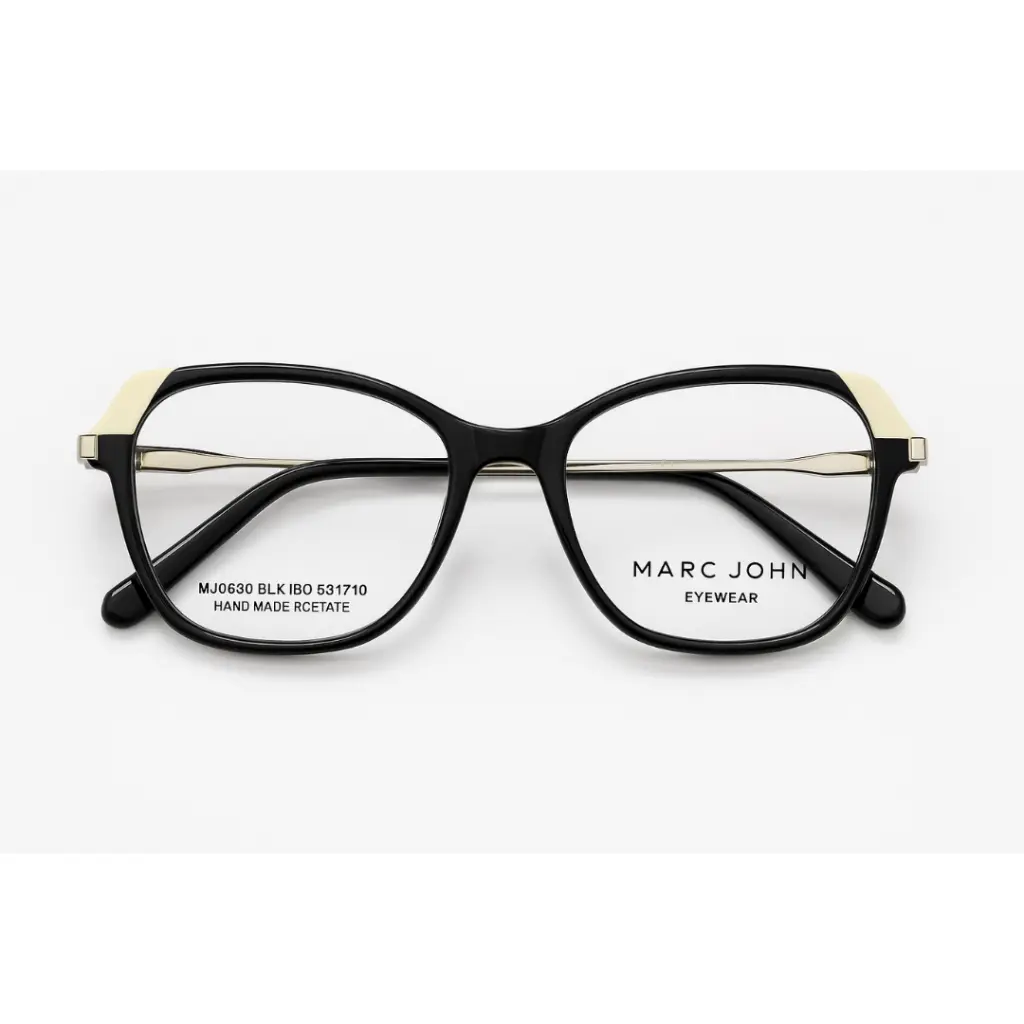 Lunette Marc John forme papillon couleur noire-luxe optique dakar.webp