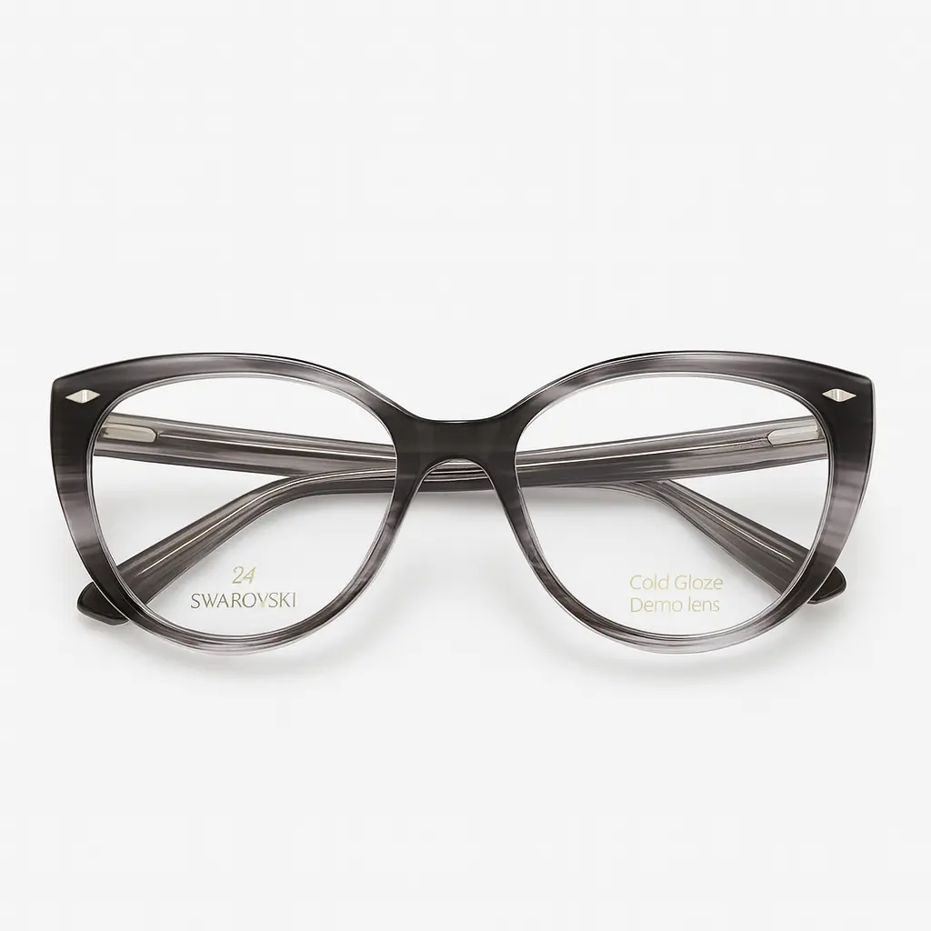 Lunettes de vue Swarovski Élégantes – Showroom Luxe Optique Mermoz.webp
