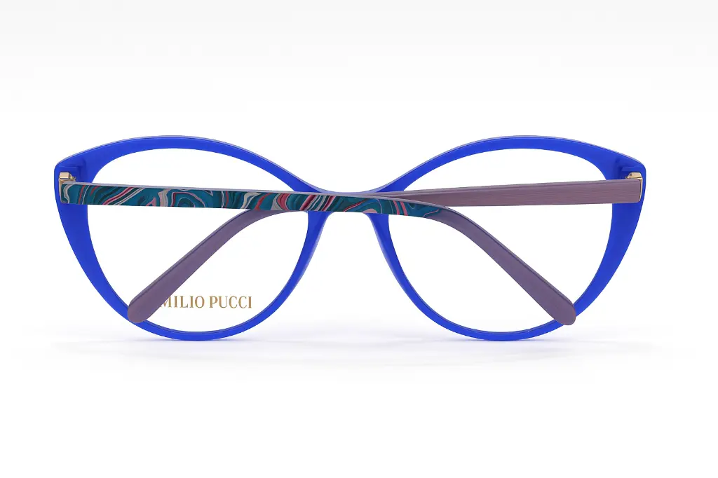 Lunettes femme Emilio Pucci couleur bleu violet – Boutique Luxe Optique.webp