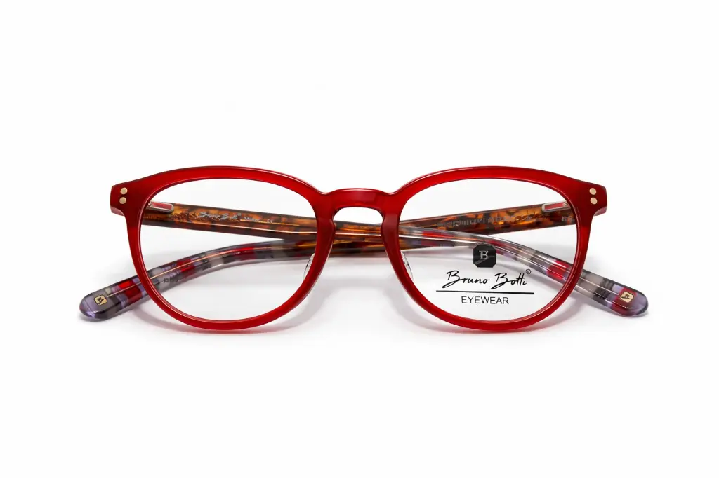 Lunette de vue Bruno Botti femme couleur rouge – Luxe Optique Dakar.webp
